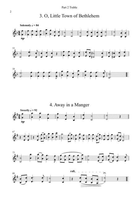 Carols For Four (or More) - Fifteen Carols With Flexible Instrumentation - Part 2 - Bb Treble Clef